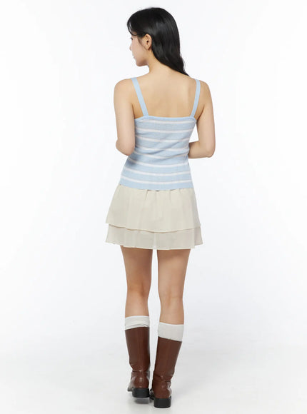 tiered-flare-mini-skirt-cy522