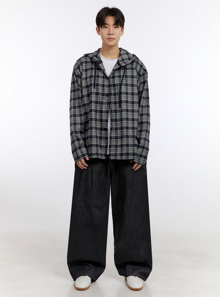 Men's Pintuck Baggy Jeans IM525