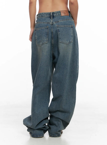 Aura Pleated Wide Jeans CS524