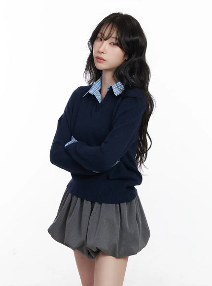 contrast-collar-knit-sweater-cj527