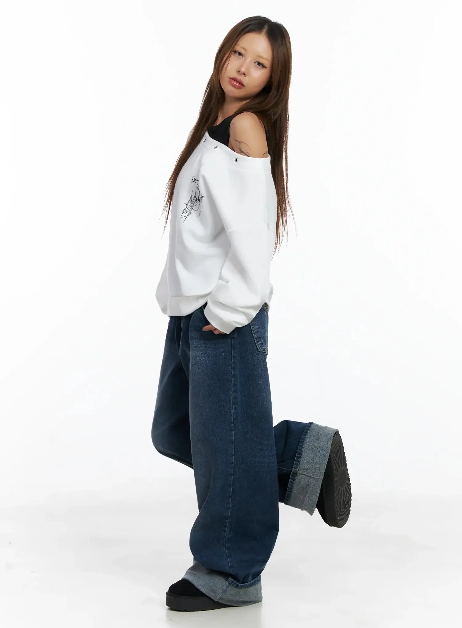 Anahi Baggy Jeans IN528