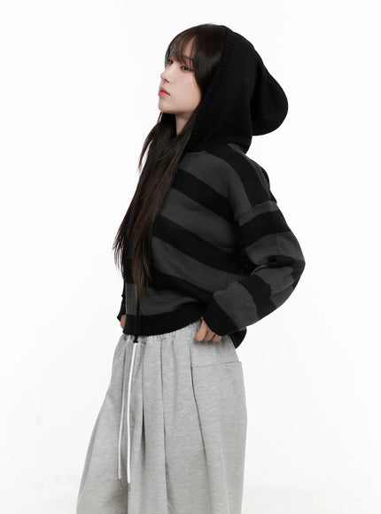 striped-half-buttonsweater-hoodie-co521