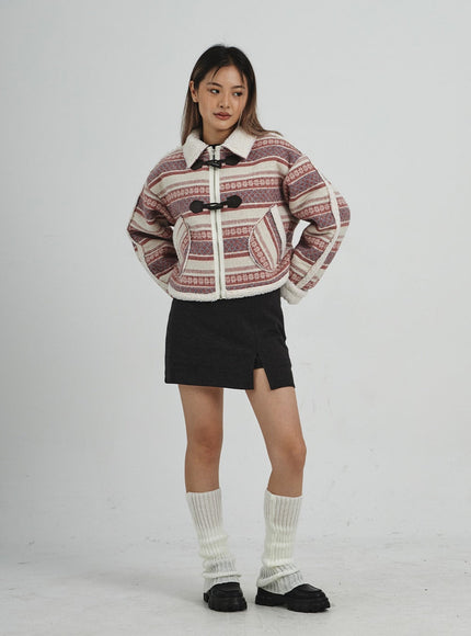 Shearing Crop Duffel Coat CN25