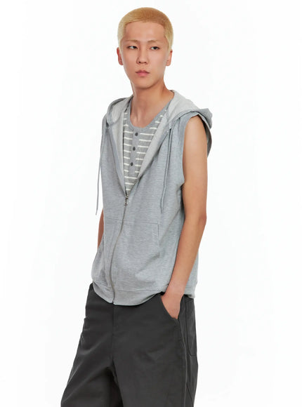 mens-cotton-zip-up-hoodie-vest-il511