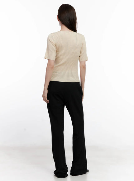 Black Flared Trousers CL523