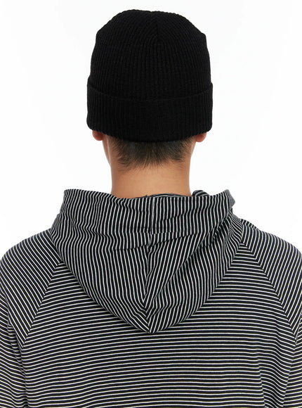 Men's Ribbed Eyelet Beanie IS502