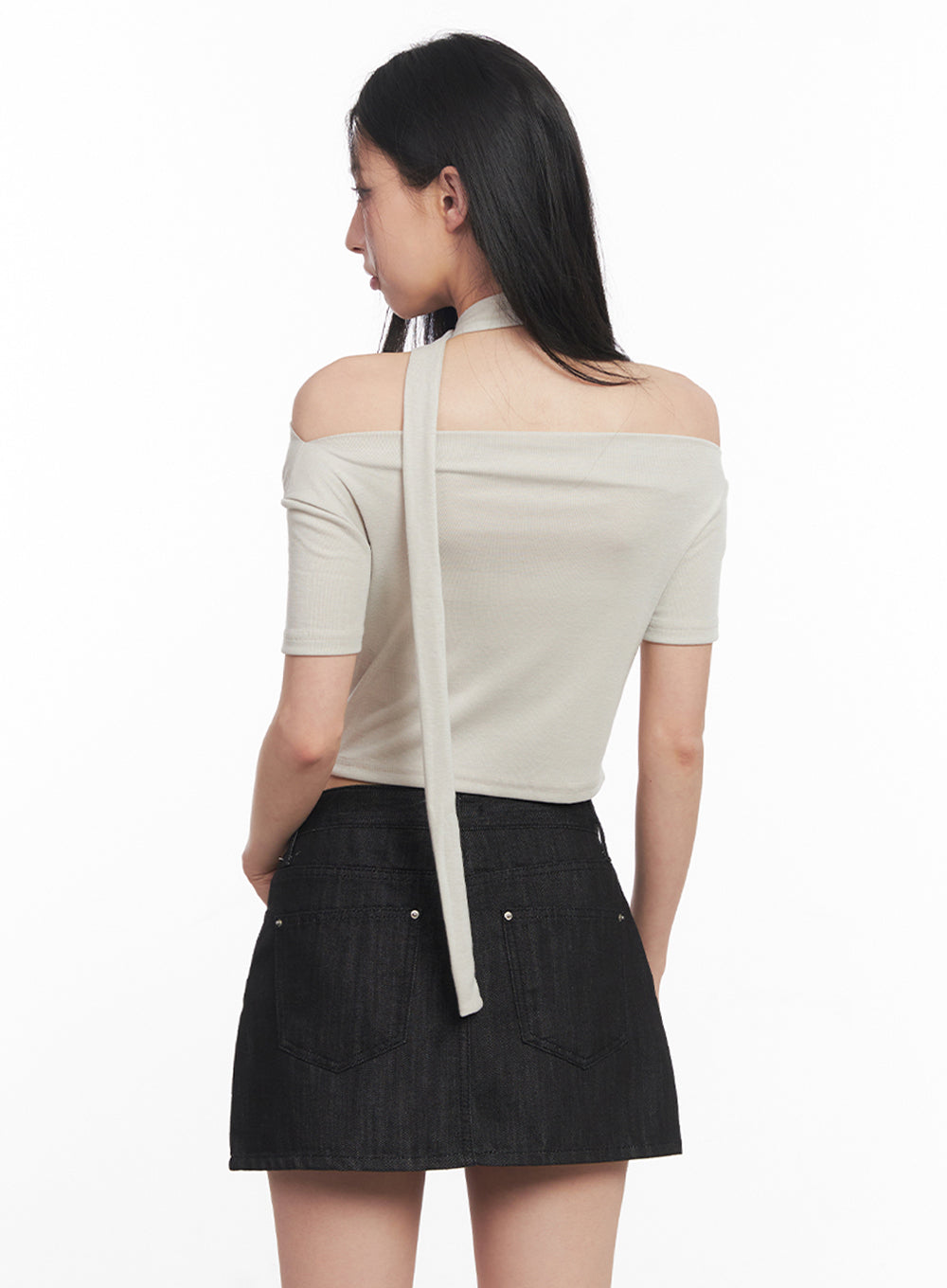 off-shoulder-crop-tee-scarf-set-iy516