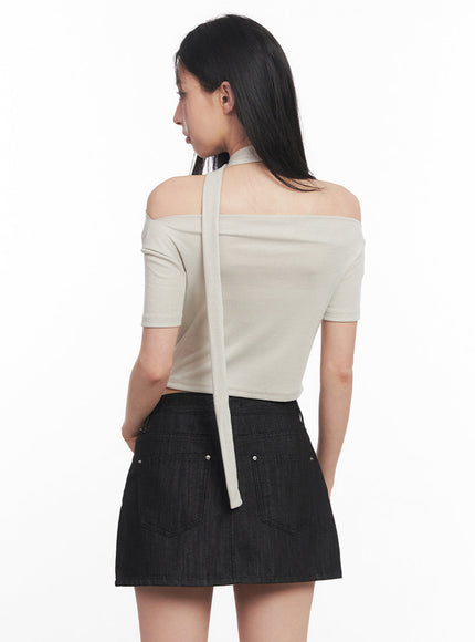 off-shoulder-crop-tee-scarf-set-iy516