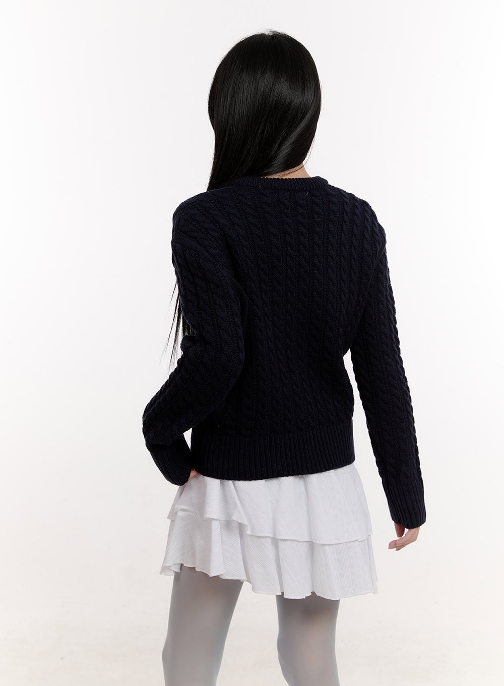 Cozy Cable-Knit Buttoned Cardigan CJ529