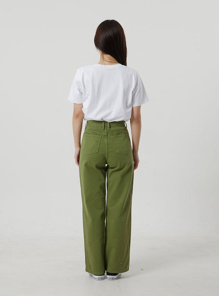 Straight Leg Pants OF306