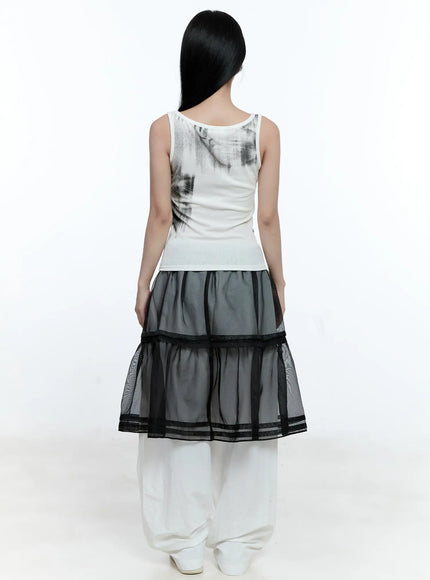 Gradient Ribbed Tank Top CG507