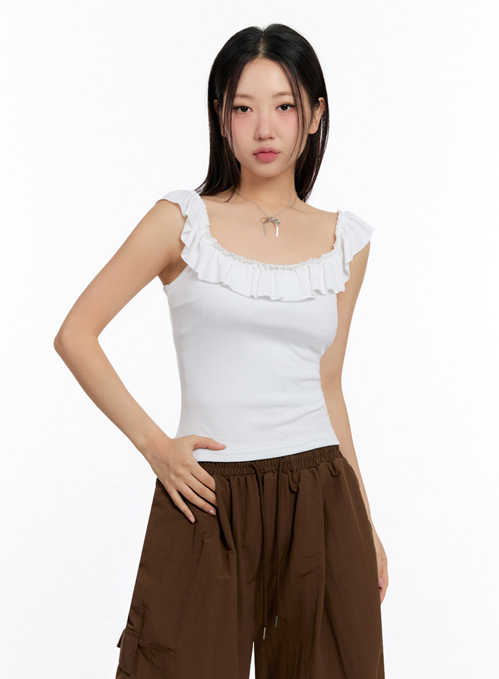 slim-fit-frill-tank-top-iu509