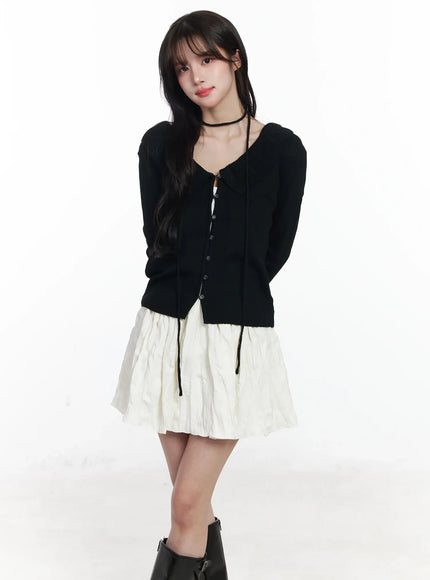 frilled-v-neck-cardigan-ij529