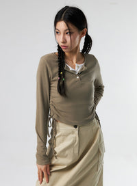 ruched-long-sleeve-top-is327
