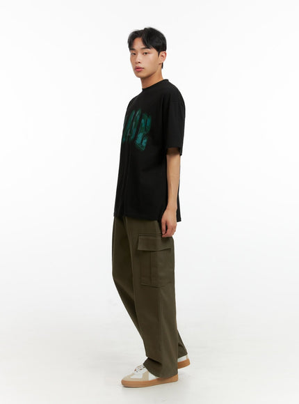 mens-solid-cargo-pants-dark-green-iu412