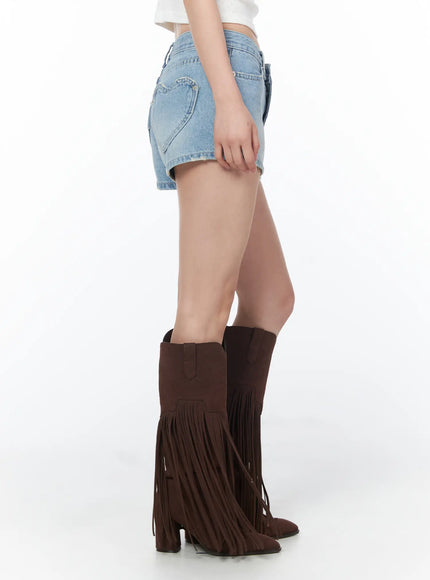 heart-pocket-denim-shorts-cy505