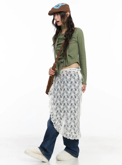 Chic Ruffle Cardigan CD531