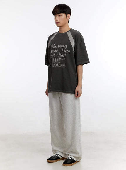 Men's Washed Graphic T-Shirt IA507