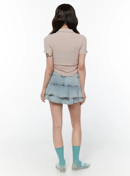 layered-ruffle-denim-skirt-cy514