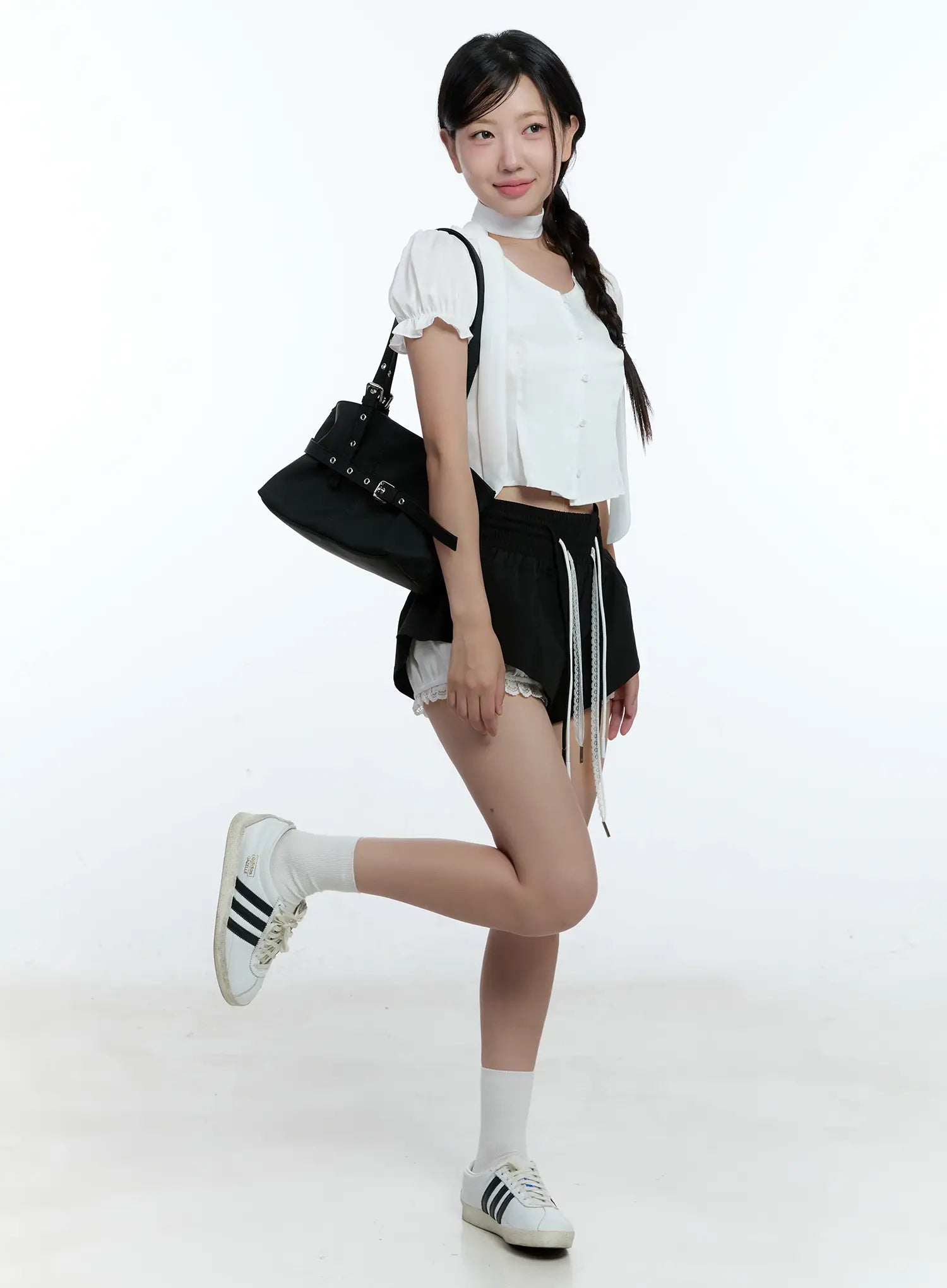 puff-sleeve-crop-top-scarf-cu527