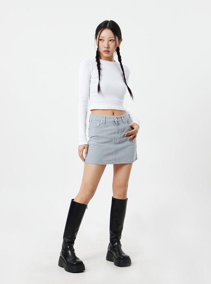 Long Sleeve Cropped Top CM324