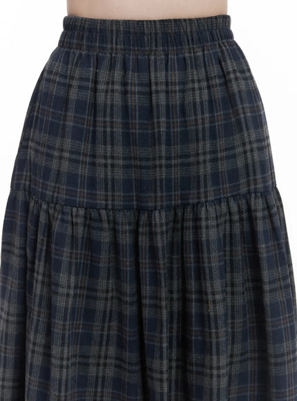 plaid-tiered-maxi-skirt-cj507