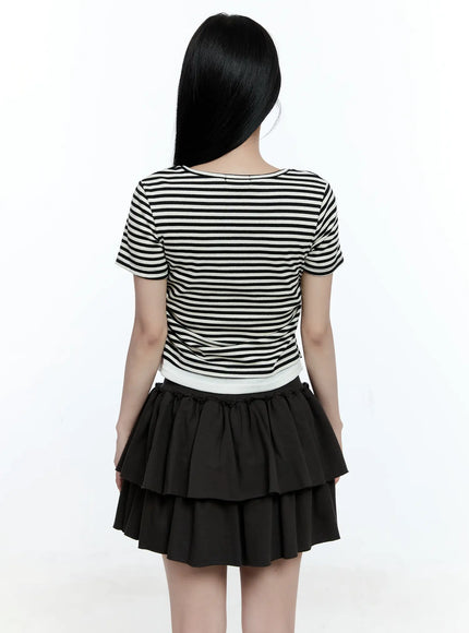 Striped Layered Cardigan CG513