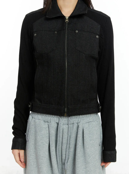ribbed-zip-up-denim-jacket-cf509