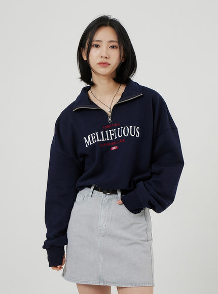 Oversized Half Zip-Up OF316