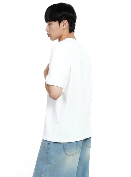 Men's Cotton Henley Tee IG520