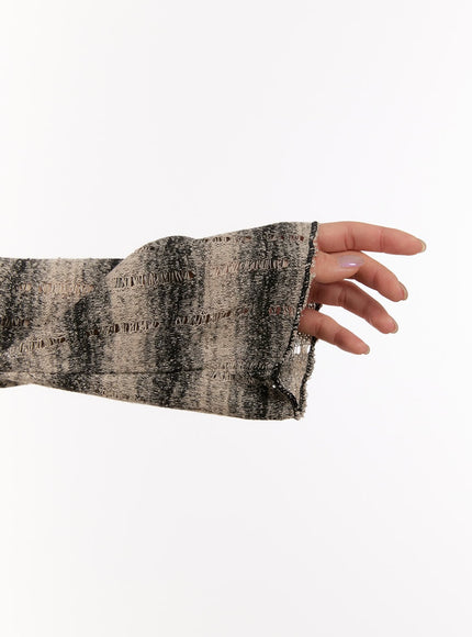 distressed-striped-sweater-with-scarf-cj531