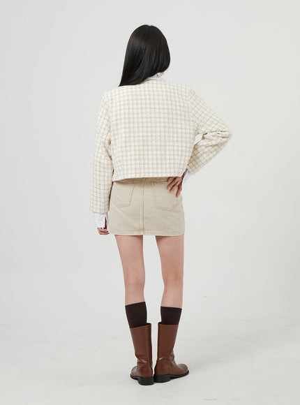 High Waist Cotton Skort OF328