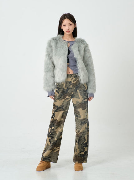 Fluffy Fur Jacket IO12