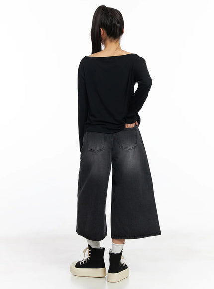 Mavis Capri Wide Leg Jeans CF504