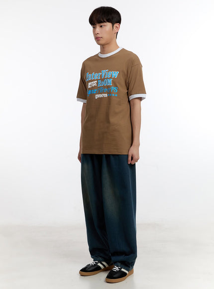 Men's Cotton Graphic T-Shirt IA507