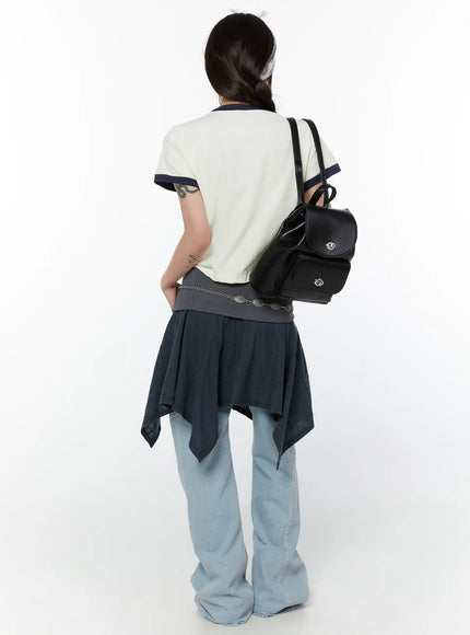 folded-button-flare-mini-skirt-cy515