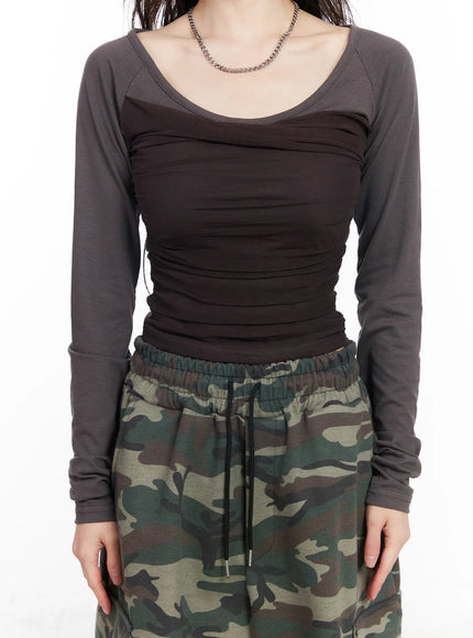 ruched-chiffon-crop-long-sleeve-top-cm518