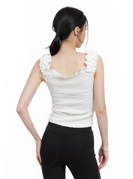 shirred-sweetheart-sleeveless-top-cl501