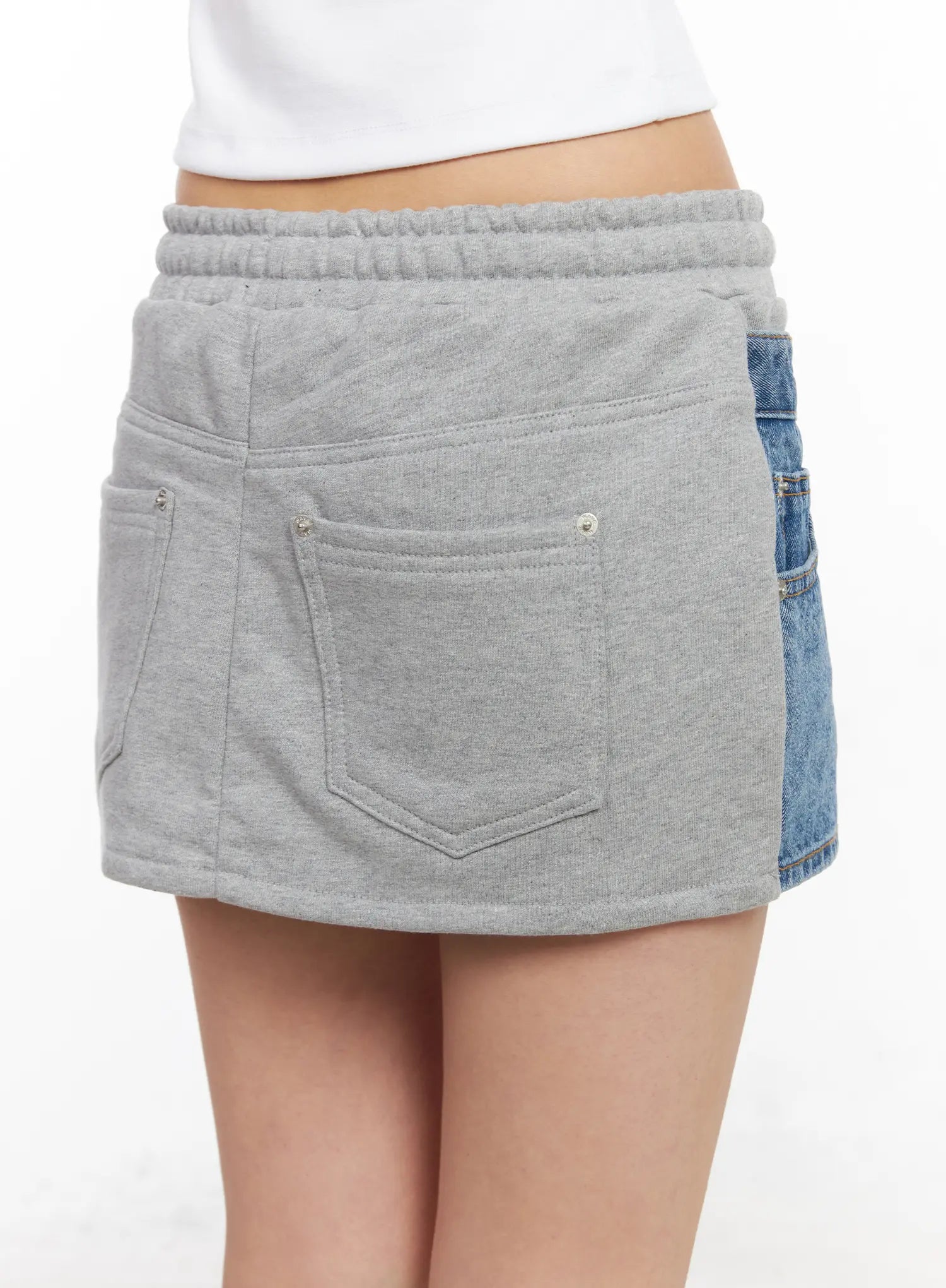 Sweat Denim Mini Skirt CM517