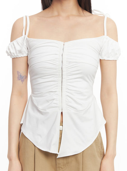 shirred-off-shoulder-puff-sleeve-top-ca523