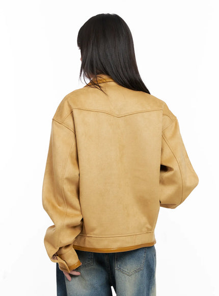 Western Suede Collared Jacket CG518