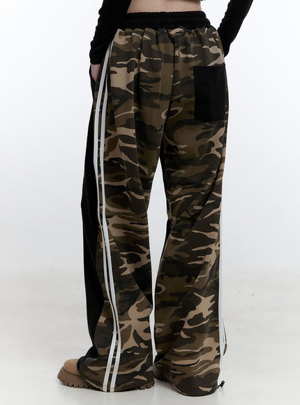 Camo Two-Tone Sweatpants CJ522