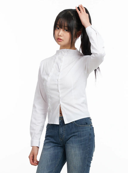 double-button-up-blouse-cf504