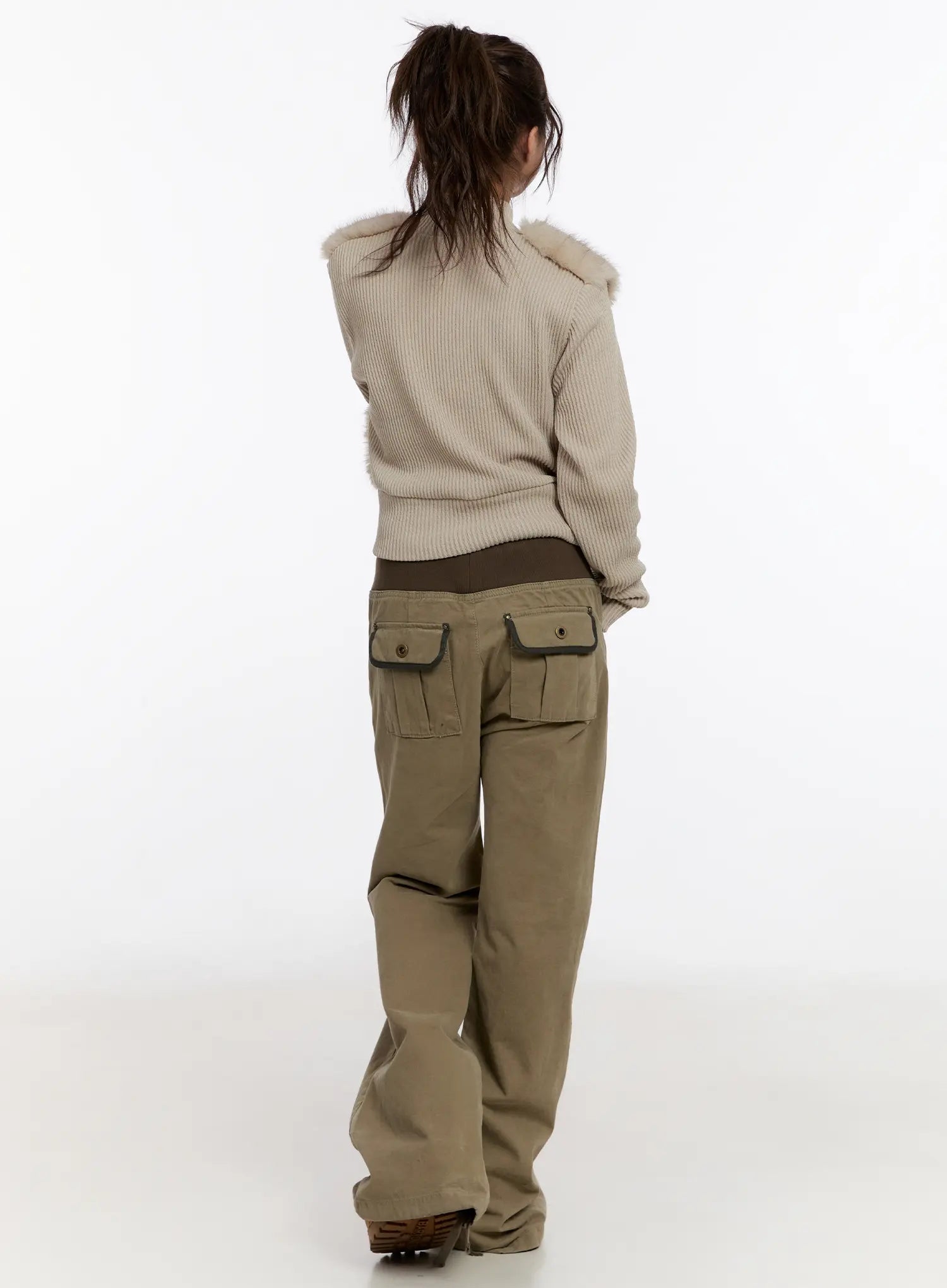 vintage-pocket-bootcut-cotton-pants-cn527