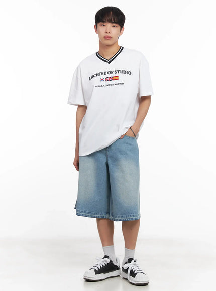 mens-v-neck-two-tone-tee-iu518