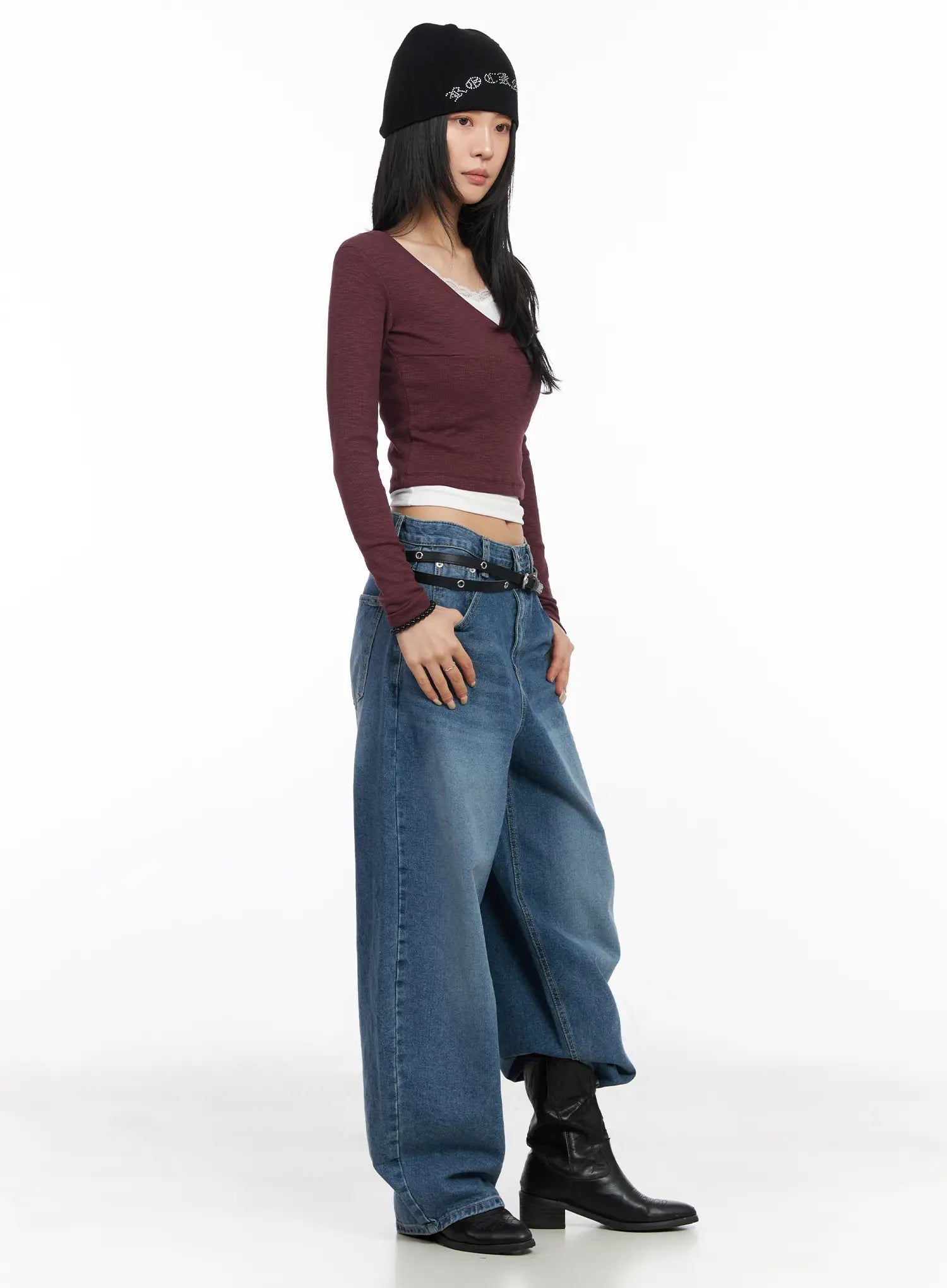 v-neck-long-sleeve-crop-top-cm516