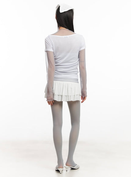 string-ribbon-ruffle-mini-skirt-ca522