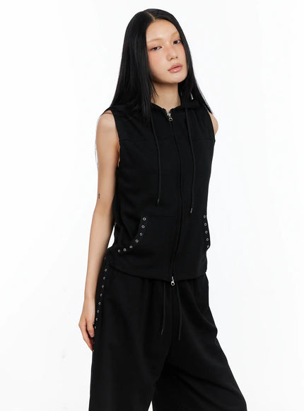 eyelet-hooded-vest-zip-up-cl529