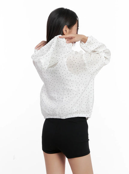 polka-dot-ruffle-windbreaker-cl521