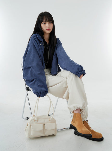 Ankle String Elastic Wide Pants OO28